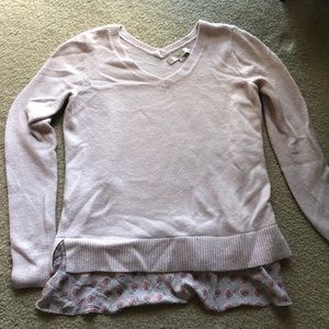 LOFT light purple sweater/ shirt bottom
